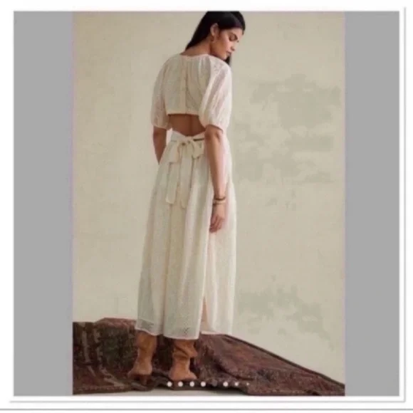 Anthropologie Verb Lace Cutout Maxi dress s 10